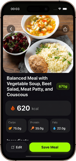 Meal Scanner screenshot